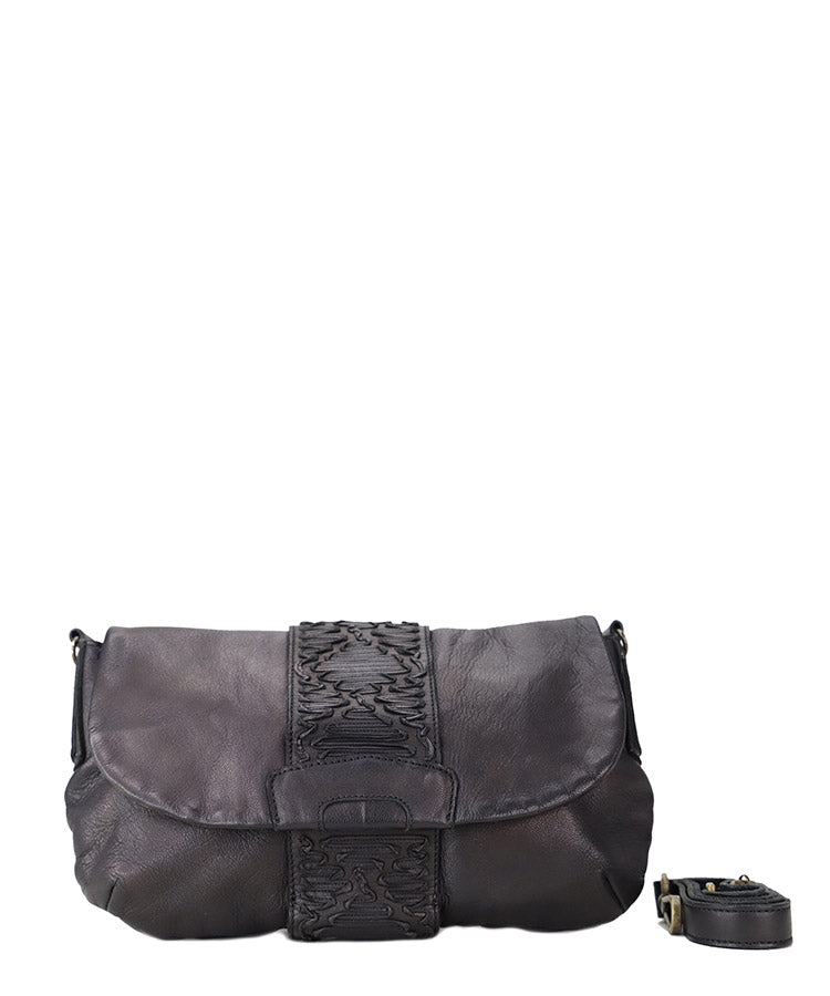Kompanero Melody Black leather Shoulder Bag