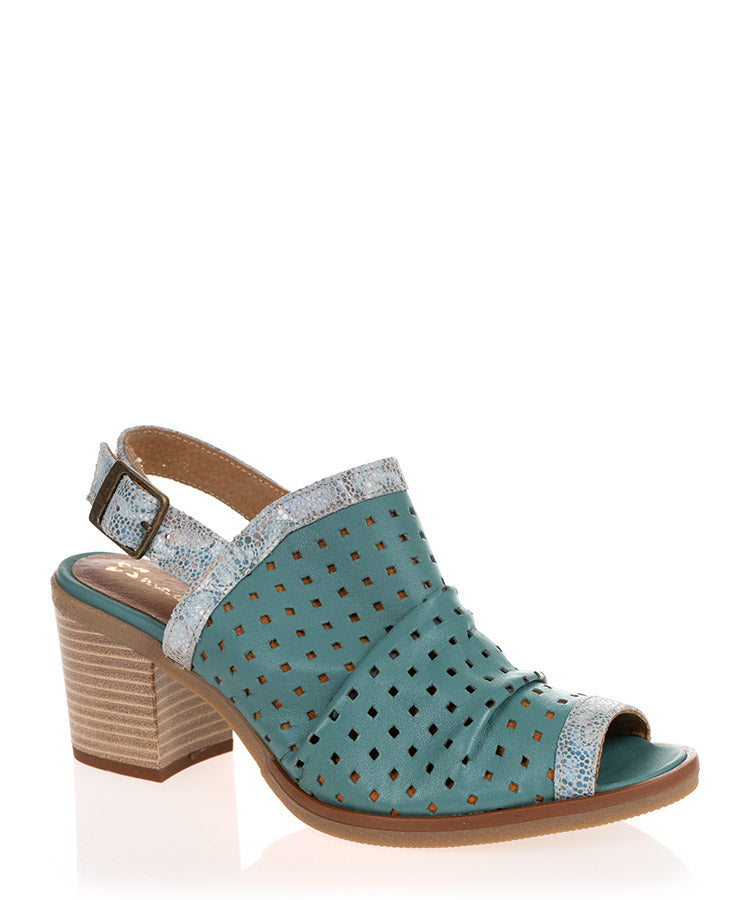 Maciejka 04983 Turquoise Leather Summer Shoe